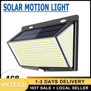 468 LED Solar Waterproof Light Motion Sensor Automatic Lighting Landscape Lamp Outdoor Solar Panel Lighting for Outdoor Garden