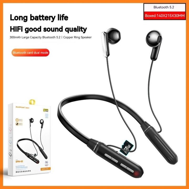 Original Neckband Headphones Bluetooth Earphone Power Display Bluetooth 