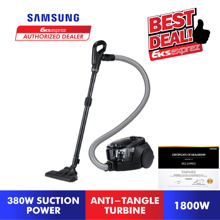 Samsung 380W Canister Bagless Vacuum Cleaner VC18M3160VG/ME with Anti