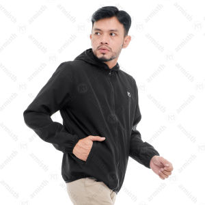 Armisth - Jaket Parasut Pria Polos Anti Air Premium