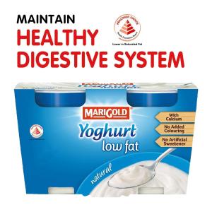 Marigold Low Fat Cup Yoghurt - Natural 2 X 130G