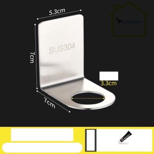 Móc Treo Cây Lau Nhà Chổi Lau Nhà Có Móc Khăn Chất Liệu Inox 304 Cao Cấp (Kèm 1 Tuýp Keo Dán Sealant Fix)