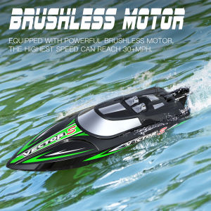 Volantex RC Boat Vector S 2.4GHZ 48kmh High Speed Brushless Auto Self-Righting Roll Back RC Boat for Lake/Pool 797-4 RTR