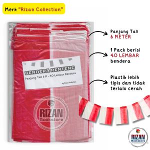 Bendera Tali untuk Dekorasi Agustusan (Siap Pakai)