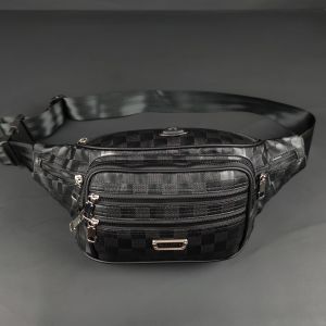 Tas Selempang Bahu Polo Amstar Bahan PU Leather Motif Waistbag