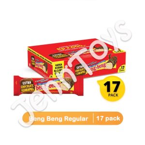 JennToys - BENG-BENG REGULAR - Makanan snack wafer coklat MAYORA Beng Beng Extra Chocolate & Caramel Crispy Wafer