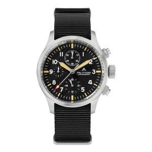 Militado ML1868KF V2 VK67 Quartz Chronograph Watch Stainless Steel Case 3 Dial Waterproof 100M Multifunction Military Watch