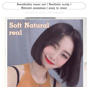 Wig female repair face fluffy chemical fiber head cover Bobo head temperament ladies