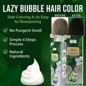 Plant Bubble Hair Dye Shampoo Cover Grey Hair Plant Extract Non-Damaging Non-Irritating Bubble Hair Dye