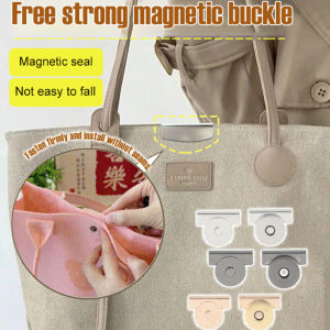 Strong Magnetic Buckle Magnetic Snap Closure No Sew Easy Install Secure Fastener Bag Purse Accessories