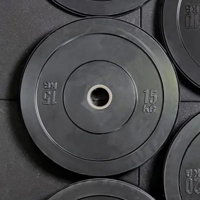 Rubber Bumper Plates (1 Piece) 5/10/15/20/25KG Dumbbell Plates Weight Plate Olympic Bumper Plate