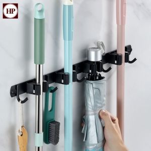 🔥 H Power 🔥 ที่จัดเก็บไม้กวาด ที่แขวนไม้กวาด ไม้ถูพื้น แบบติดผนัง ตะขอจัดเก็บอุปกรณ์ทำความสะอาด สแตนเลส304 ZA-004 👍👍Flash Sale👍👍