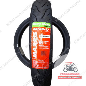 Ban Motor Bebek 80/80 Ring 17 MAXXIS Green Devil MA-G1 TUBELESS Bonus Pentil untuk Supra Revo dll