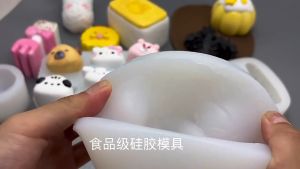 Christmas Tree Gingerbread Man Silicone Mold DIY Ice Cream Mousse Cake Plaster Candle Baking Tool