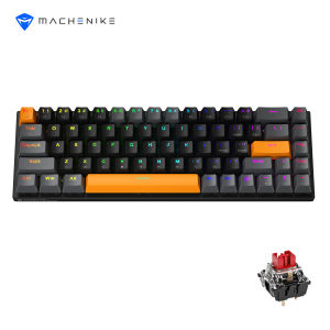 [Deliver In 72 hours]Machenike K500-B68 Mechanical Keyboard 65% TKL Two Sound Dampening Layers Hot-Swappable Wired Gaming Keyboard RGB Backlit 68 Keys For PC Gamers Laptop Red Switch