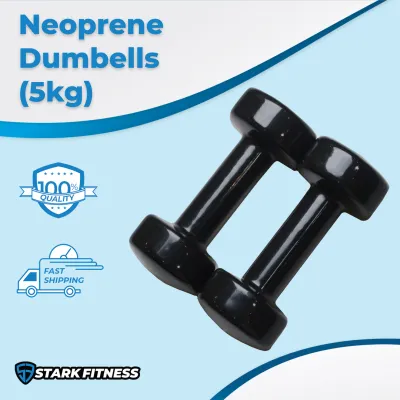 Stark Fitness Home Neoprene Dumbbells 5kg(SOLD BY PAIR)