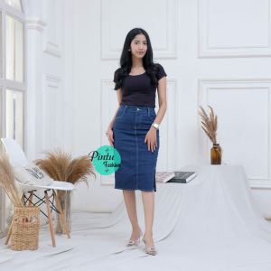 ROK JEANS PENDEK WANITA TERBARU 2024 KEKINIAN MUAT BB 60KG
