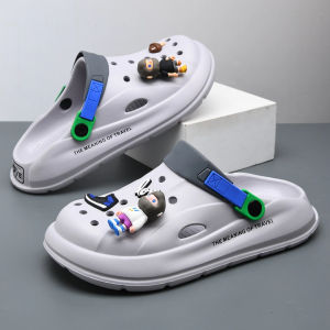 Free Shipping MenS Summer Outdoor Cartoon Trendy Home Use CoupleS Non-Slip Clogs Closed-Toe Sandals For Female Students