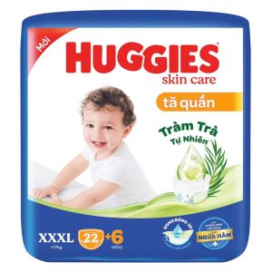 Tã quần Huggies Tràm Trà Tự Nhiên SKINCARE SKINPERFECT Mega Jumbo M106 L104 XL88 XXL80