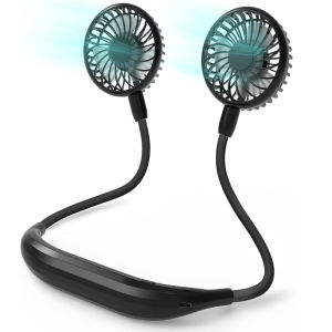 Aigoo Mini USB Portable Lazy Fan Hands-free Neck Fan Rechargeable Battery Small Portable Sports Fan