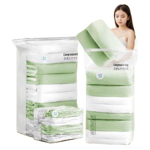 NOBLELUX Cubic Shape Vacuum Storage Bags No Need Tool Large Size Large Storage Bags Space Saving Quilt Storage Bag for Travel