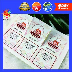 Stiker Seal Dessert | Cetak Sticker Seal Segel Box Dessert Persegi | Stiker Segel Custom