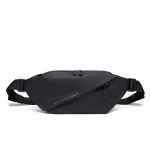 GOLF QUALITY Casual Mens Chest Bag Fashion Waterproof Waist Bag Sports Travel Shoulder Bag Lightweight Travel Pouch Bags Crossbody Bags for Men Outdoor Sports Black Green