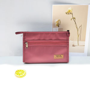 Pouch make up cewek waterproof tas kosmetik polos tempat alat rias skincare travel organizer wanita