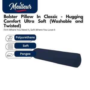 Meilleur Hugging Comfort Bolster Bantal Peluk: High Quality Ultra Soft Bolster (Washable and Twisted)