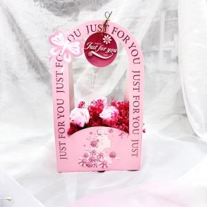 ส่งจากไทย..กล่องดอกไม้ กระเช้าจัดดอกไม้  กระเป๋าใส่ดอกไม้ผีเสื้อ กล่องดอกไม้ ตะกร้าดอกไม้พกพา กล่องของขวัญ