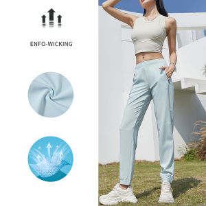 Cameljeans Sports Pants Womens  Summer and Autumn New Woven Trousers Quick-drying Breathable Beam Mouth Casual Pants