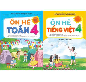 Sách - Bộ 2 cuốn Ôn Hè Toán + Tiếng Việt 4 Cánh Diều - ndbooks