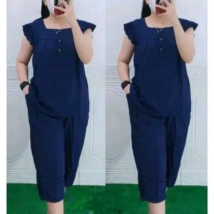 setelan celana wanita 7/8 jumbo ld 120 /oneset bangkok rayon jumbo/setelan rayon wanitajumbo