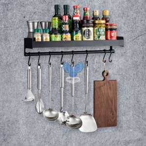 Rak Dinding Multifungsi: Rak Dapur & Bumbu Gantung Serbaguna