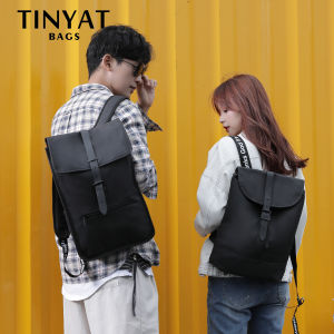 TINYATมังสวิรัติหนังกระเป๋าเป้สะพายหลังวินเทจแล็ปท็อปรายการที่สําหรับผู้หญิงผู้ชาย