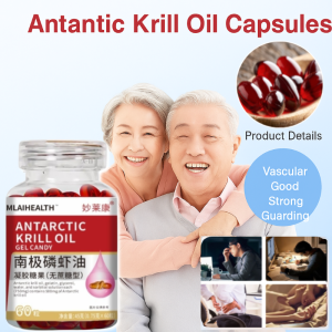 Premium Antarctic Krill Oil With Natural Astaxanthin Supports Heart Brain Joint Health 60 Softgel Capsules
