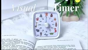 Vibrant CuteRotating Timer Built-in Night Light 100% Original Silent 60-Min Timer Gadget Suitable for School Work and Home