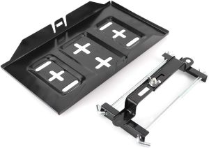 063 Battery TrayFrontier Hold Down RackBattery TrayBattery Tray 10X7Automotive Battery RacksStorage Battery Holder Tray Mount Hold Down Clamp Bracket Kit Car Accessory 23Cm(19CM)