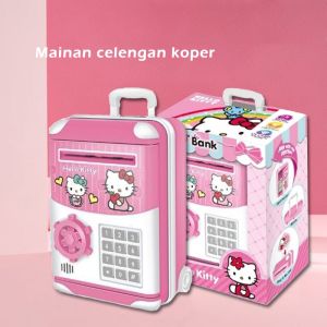 Celengan Anak ATM Money Safe Bank Anak Box Fingerprint Unlock dengan Musik dan Lmpu