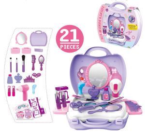 Bộ đồ chơi trang điểm cho bé gái 21 món giúp bé phát triển kỹ năng sáng tạo và nhận biết màu sắc