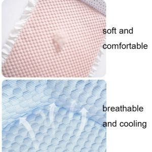 IUYJN Ice Silk Fabric Pet Cooling Mat Skin Friendly Removable Breathable Dog Bed Flounce Washable Cooling Pet Bed Summer Use