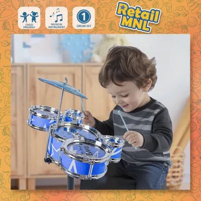 Retailmnl MINI Drums Kit Simulation Jazz Drums Percussion Musical Instrument Wisdom Development Toys