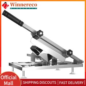 Stainless Steel Adjustable Beef Roll Slicing Machine 0.3-8mm Hand Tool for Kitchen and Butcher Shops