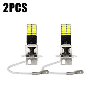2Buah Lampu 24LED Putih H3 untuk Fog lamp Mobil Lampu Depan 12V Anti Kabut Untuk Mobil