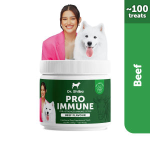 Dr Shiba Pro Immune Healthy Dog Treats Supplement Snacks for Pets with Dog probiotics Dog Vitamins for Immune System Dog Supplements Appetite Booster for Dogs and more: Dog Food for Enhanced Dog Care & Immunity Support