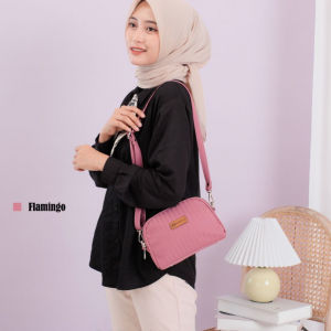 Tas Selempang Wanita Sling Bag Kinan Nirmala Tali Tanjang Pendek Anti Air Kya Fashion