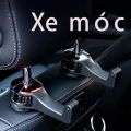 【FUCO】Móc treo đồ trên ô tô gài trước sau ghế kèm giá đỡ kẹp điện thoại trên xe tiện lợi thiết kế chắc chắn cao cấp. 