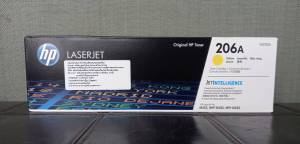 HP 206A W2112A Yellow ตลับหมึกโทนเนอร์ สีเหลือง ของแท้HP Color LaserJet Pro :  M255dw M282m MFP M283fdw