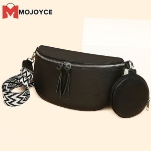MOJOYCE Women Chest Bag Portable Fashion Sling Waist Pack with Purse Waist Pack Belt Bag
