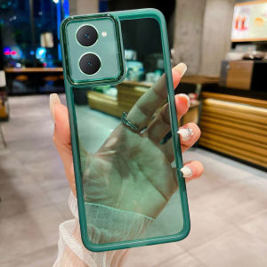 VivoY04 Case for Vivo Y04 Y18 Y03 Y18s Y18e 4G Soft TPU Shockproof Phone Casing Silicone Flexible Plating Transparent Clear Acrylic Camera Lens Protect Back Cover